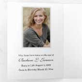 Dreifach religiöse Jungfrau Mary Katholic Funeral Dreifach Gefaltete Karte (Innen Erste Seite)