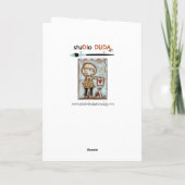 Dreifach-Scoops geklappte Geburtstagskarte Dankeskarte (Rückseite)