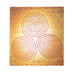 Dreifach-Spiral-Labyrinth Notizblock