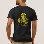 Dreifach-Spirale Live Liebe Lagh T-Shirt (Rückseite)