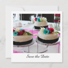 Dreifach-Torte Save-the-Date Save The Date