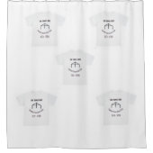 Dreifach Tree T-Shirt Duschvorhang (Vorderseite)