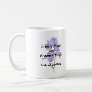 Dreifach violette Schwertlilie Kaffeetasse