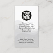 Dreifach-Wave-Dark Blue-Business-Karte Visitenkarte (Rückseite)