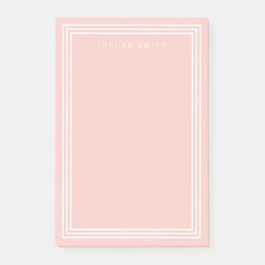 Dreifach weißer Border mit EDITABLE HINTERGRUNDFAR Post-it Klebezettel (Vorderseite)