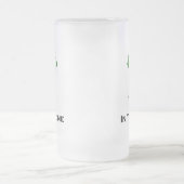 Dreifachaugen in der Zone grün Mattglas Bierglas (Mittel)