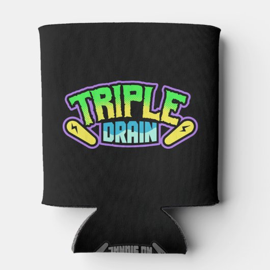 Dreifachdrain Can Cooler Sleeve Dosenkühler (Rückseite)