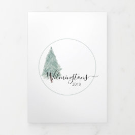 Dreifache 3-Foto-Farbkarte Dreifach Gefaltete Urlaubskarte