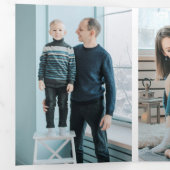 Dreifache 3-Foto-Farbkarte Dreifach Gefaltete Urlaubskarte (Innen Erste Seite)