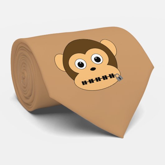Dreifache Affen-Krawatte Krawatte (Gerollt)