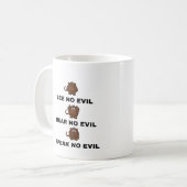 Dreifache Affenkuppen/Tasse Kaffeetasse (Vorderseite Links)