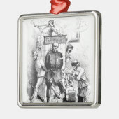 Dreifache Alliance, von 'Bismarck Silbernes Ornament (Links)