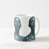 Dreifache Androidenreflexion Kaffeetasse (VorderseiteRechts)