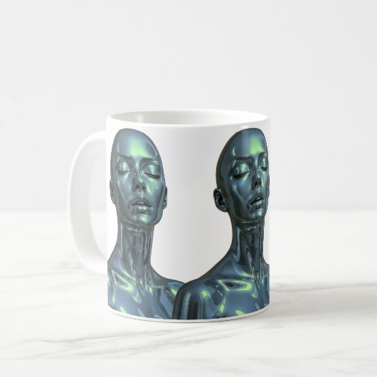 Dreifache Androidenreflexion Kaffeetasse (Vorderseite Links)