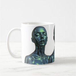 Dreifache Androidenreflexion Kaffeetasse