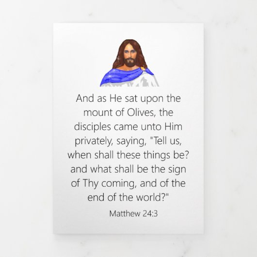 Dreifache Buchstabenkarte Dreifach Gefaltete Karte (Cover)