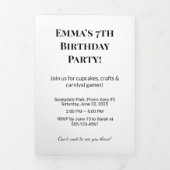 Dreifache Buchstabenkombination für die personalis Dreifach Gefaltete Einladung (Cover)