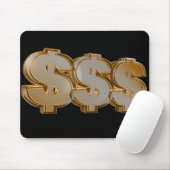Dreifache Dollar-Zeichen Mousepad (Mit Mouse)