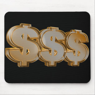 Dreifache Dollar-Zeichen Mousepad