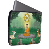 Dreifache Edelsteine: Buddha, Dharma, Sangha-Lapto Laptopschutzhülle (Vorne Rechts)
