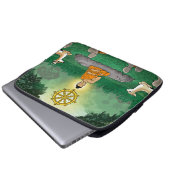 Dreifache Edelsteine: Buddha, Dharma, Sangha-Lapto Laptopschutzhülle (Vorne Knopf)