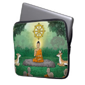 Dreifache Edelsteine: Buddha, Dharma, Sangha-Lapto Laptopschutzhülle (Vorderseite Links)