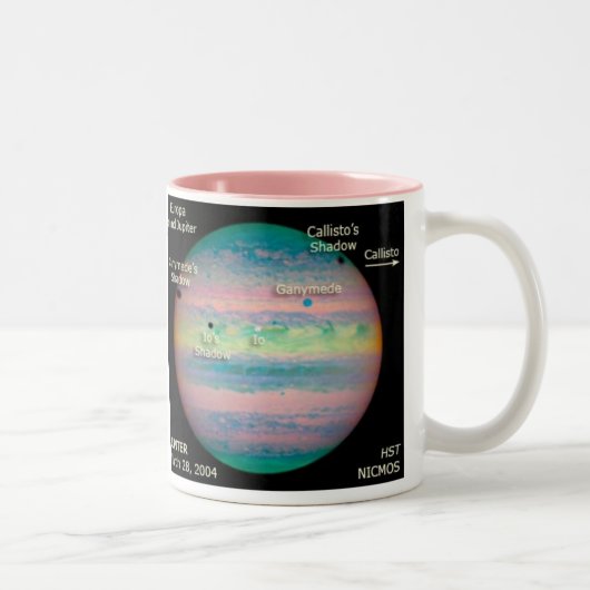 Dreifache Eklipse der NASAs Jupiter Zweifarbige Tasse (Rechts)