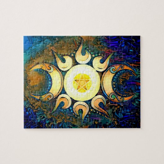 Dreifache Göttin gekrönt Puzzle (Horizontal)