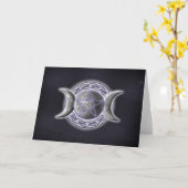 Dreifache Göttin Karte (Gelbe Blume)