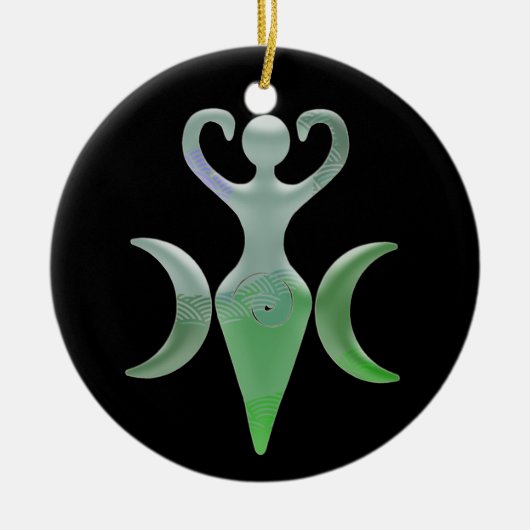 Dreifache Göttin Keramik Ornament (Vorne)