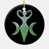 Dreifache Göttin Keramik Ornament (Hinten)