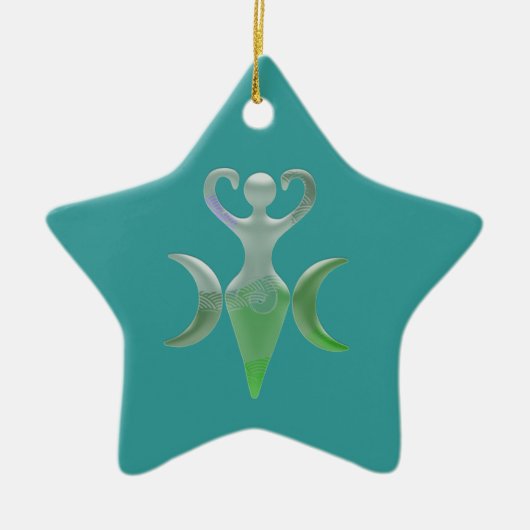 Dreifache Göttin Keramikornament (Vorne)