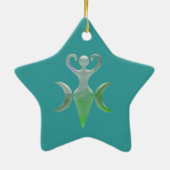 Dreifache Göttin Keramikornament (Hinten)