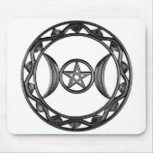 Dreifache Göttin mit Pentagram Mousepad (Vorne)