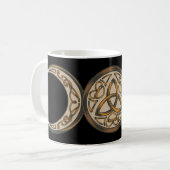 Dreifache Göttin Mond  Kaffeetasse (Vorderseite Links)