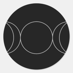 Dreifache Göttin Neopaganism.jpg Runder Aufkleber