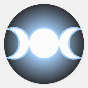 Dreifache Göttin Runder Aufkleber