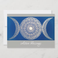 Dreifache Göttin-Sonnenwende-Segen-Feiertags-Karte