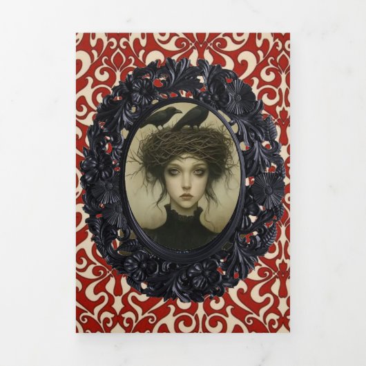 Dreifache Halloween-Karte Dreifach Gefaltete Urlaubskarte (Cover)