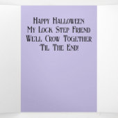 Dreifache Halloween-Karte Dreifach Gefaltete Urlaubskarte (Innenseite Mitte)