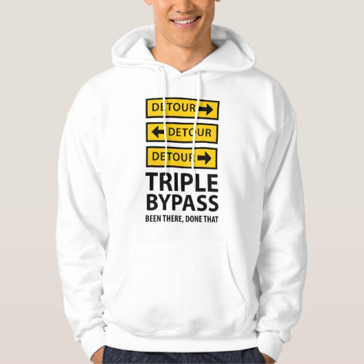 dreifache Herz-Bypass-Operation Hoodie (Vorderseite)