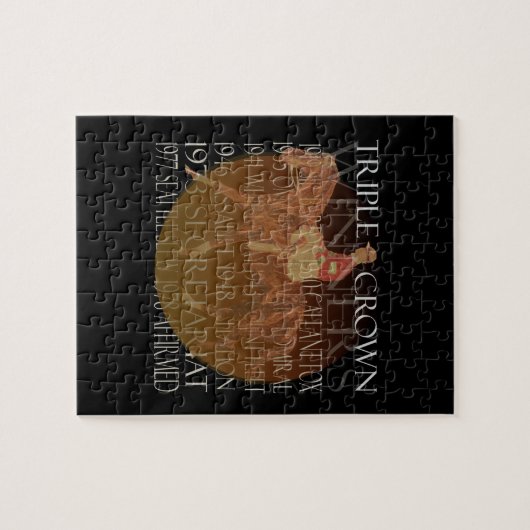 Dreifache Kronen-Sieger-Geschenke u. Puzzle (Horizontal)