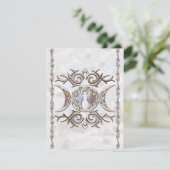 Dreifache Mond-Mondstein-Göttin Einladung (Stehend Vorderseite)