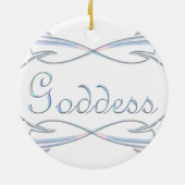 Dreifache Mond-Opal-Göttin Keramikornament (Hinten)