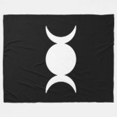 dreifache Monddecke || spirituelle Geschenke Fleecedecke (Vorderseite (Horizontal))