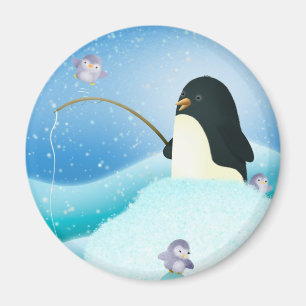 Dreifache Problem-Pinguine - Magnet