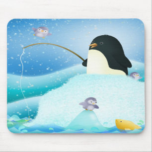 Dreifache Problem-Pinguine - Mäusematte Mousepad