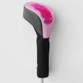 Dreifache rosa Rosen Golf Headcover (angewinkelt)
