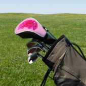 Dreifache rosa Rosen Golf Headcover (In SItu)