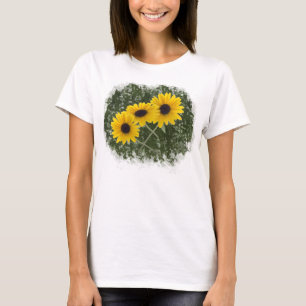 Dreifache Sonnenblume T-Shirt